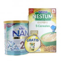 Nestle Nan Expert 2 Leche Continuacion 800g REGALO Nestum Expert 5 Cereales 600gr