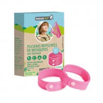 Pulsera Repelente Mosquitos Color Rosa Nosa 2Uds