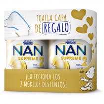 Nestle Nan Supreme 2 800gr DUPLO REGALO Toalla-Capa