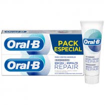 Pack Duplo Oral B Pasta Dentifrica Encias y Esmalte Repair Blanqueadora 75ml
