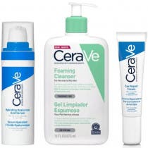 CeraVe Foaming Cleansing Gel 473 ml + Eye Contour 14 ml + Serum 30 ml